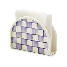 Cargar imagen en el visor de la galería, Violet Check Napkin Holder