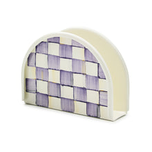 Cargar imagen en el visor de la galería, Violet Check Napkin Holder