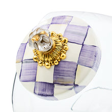 Cargar imagen en el visor de la galería, Sweets Jar with Violet Check Lid