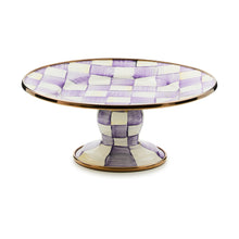 Cargar imagen en el visor de la galería, Violet Check Mini Pedestal Platter