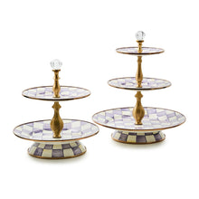 Cargar imagen en el visor de la galería, Violet Check Three Tier Sweet Stand