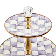 Cargar imagen en el visor de la galería, Violet Check Three Tier Sweet Stand