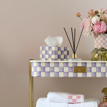 Cargar imagen en el visor de la galería, Violet Check Boutique Tissue Box Cover