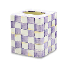 Cargar imagen en el visor de la galería, Violet Check Boutique Tissue Box Cover