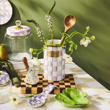 Cargar imagen en el visor de la galería, Violet Check Utensil Holder