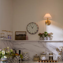 Cargar imagen en el visor de la galería, Violet Check School Wall Clock