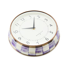 Cargar imagen en el visor de la galería, Violet Check School Wall Clock