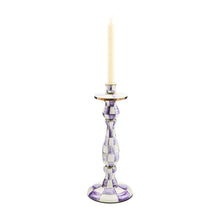 Cargar imagen en el visor de la galería, Violet Check Large Candlestick