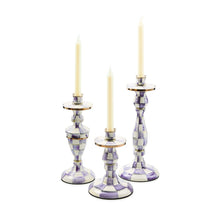 Cargar imagen en el visor de la galería, Violet Check Large Candlestick