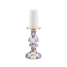 Cargar imagen en el visor de la galería, Violet Check Medium Pillar Candlestick