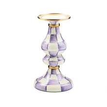 Cargar imagen en el visor de la galería, Violet Check Medium Pillar Candlestick