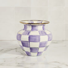 Cargar imagen en el visor de la galería, Violet Check Large Vase