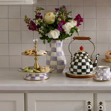 Cargar imagen en el visor de la galería, Violet Check Tall Vase