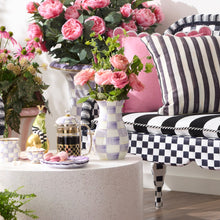 Cargar imagen en el visor de la galería, Violet Check Tall Vase