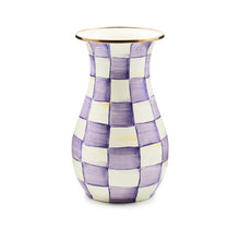 Cargar imagen en el visor de la galería, Violet Check Tall Vase