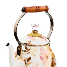Cargar imagen en el visor de la galería, Wild Rose White 2 Quart Tea Kettle