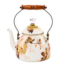 Cargar imagen en el visor de la galería, Wild Rose White 2 Quart Tea Kettle