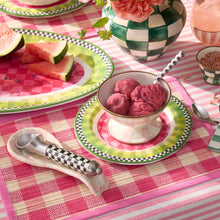 Cargar imagen en el visor de la galería, Pink Woven Check Straw Placemats, Set of 4