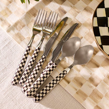 Cargar imagen en el visor de la galería, Courtly Check Bistro Flatware 5 Piece Place Setting