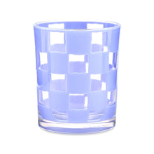 Cargar imagen en el visor de la galería, Blue Check Acrylic Tumblers, Set of 4