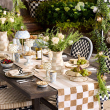 Cargar imagen en el visor de la galería, Flax Checks and Stripes Table Runner