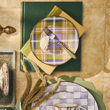 Cargar imagen en el visor de la galería, Tartan Violet Salad/Dessert Plate