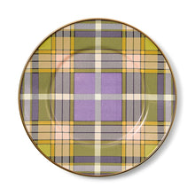 Cargar imagen en el visor de la galería, Tartan Violet Salad/Dessert Plate