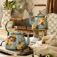 Cargar imagen en el visor de la galería, Wild Rose Slate 3 Quart Tea Kettle