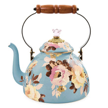 Cargar imagen en el visor de la galería, Wild Rose Slate 3 Quart Tea Kettle