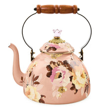 Cargar imagen en el visor de la galería, Wild Rose Mauve 3 Quart Tea Kettle
