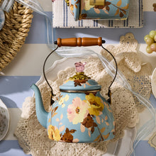 Cargar imagen en el visor de la galería, Wild Rose Slate 2 Quart Tea Kettle