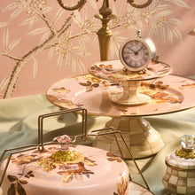 Cargar imagen en el visor de la galería, Wild Rose Mauve Large Pedestal Platter