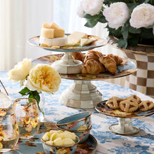 Cargar imagen en el visor de la galería, Wild Rose Slate Large Pedestal Platter