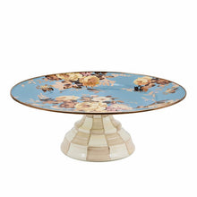 Cargar imagen en el visor de la galería, Wild Rose Slate Large Pedestal Platter