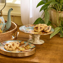 Cargar imagen en el visor de la galería, Wild Rose Slate Mini Pedestal Platter