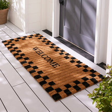 Cargar imagen en el visor de la galería, Welcome Checked Double Door Entrance Mat