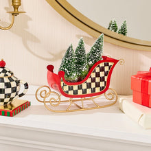 Cargar imagen en el visor de la galería, Merry Christmas Tin Sleigh with Trees