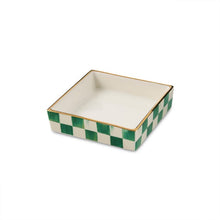 Cargar imagen en el visor de la galería, Emerald Check Cocktail Napkin Holder