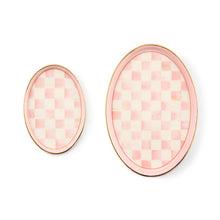 Cargar imagen en el visor de la galería, Rosy Check Oval Trinket Dishes, Set of 2