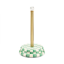 Cargar imagen en el visor de la galería, Emerald Check Paper Towel Holder