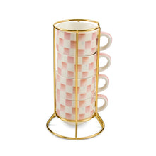 Cargar imagen en el visor de la galería, Rosy Check Cappuccino Cup Tower