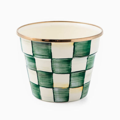 Emerald Check Small Garden Pot