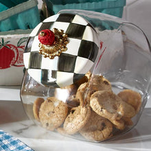 Cargar imagen en el visor de la galería, Cookie Jar with Courtly Check Enamel Lid