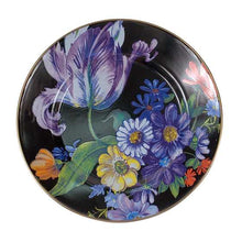 Cargar imagen en el visor de la galería, Flower Market Dinner Plate - Black