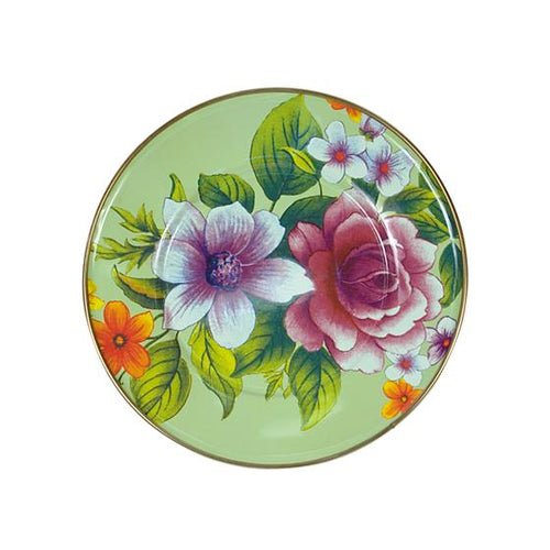 Flower Market Salad/Dessert Plate - Green