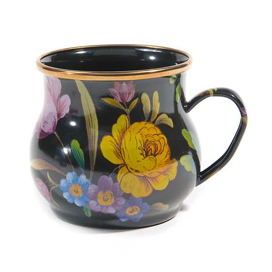 Flower Market Mug - Black