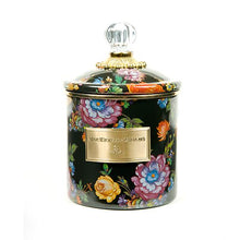 Cargar imagen en el visor de la galería, Flower Market Small Canister - Black