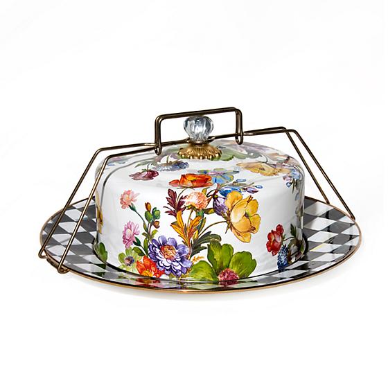 Flower Market Cake Carrier - White