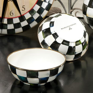Courtly Check Enamel Everyday Bowl