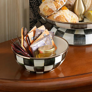Courtly Check Enamel Everyday Bowl